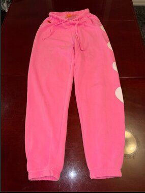 Aviator Nation Pink Hearts Sweatpants